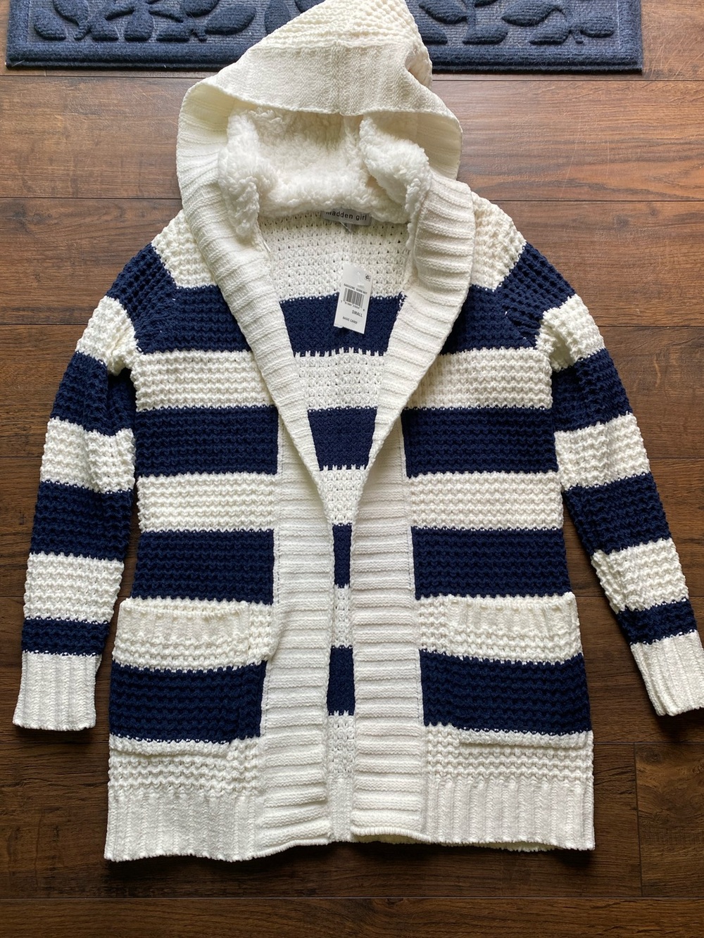 NWT Hooded Knit Cardigan